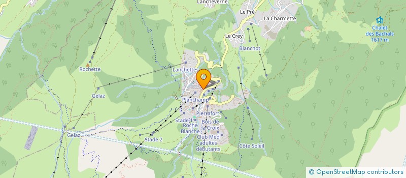 localisation de l'entreprise LA CROISSANTINE DU BOURG à LES AVANCHERS-VALMOREL