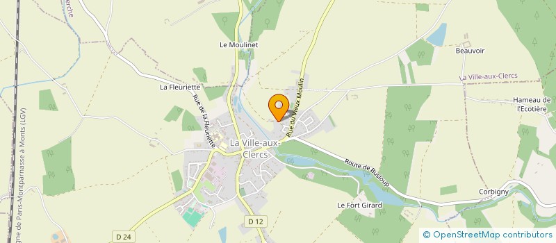 localisation de l'entreprise LA CROIX  LA VILLE-AUX-CLERCS