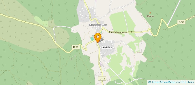 localisation de l'entreprise LA CROIX  MONTMEYAN