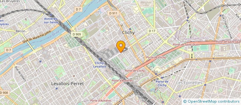 localisation de l'entreprise LA CROIX à CLICHY