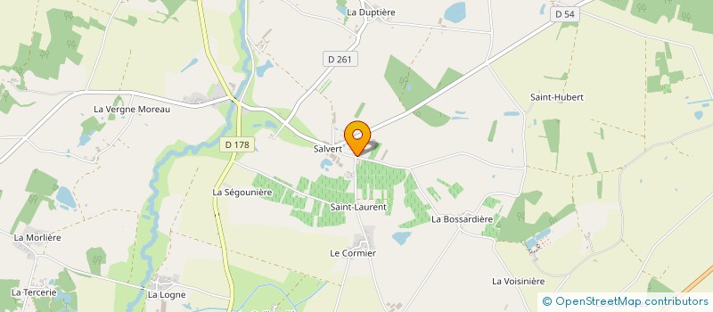 localisation de l'entreprise LA CROIX  LEGE