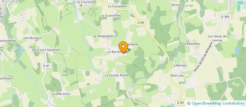 localisation de l'entreprise LA CROIX AUVRAY  SAINT-MARCAN