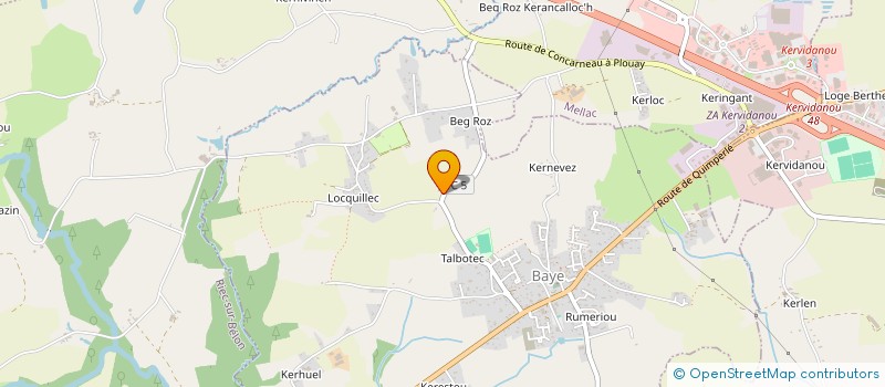 localisation de l'entreprise LA CROIX AUX LOUPS  BAYE