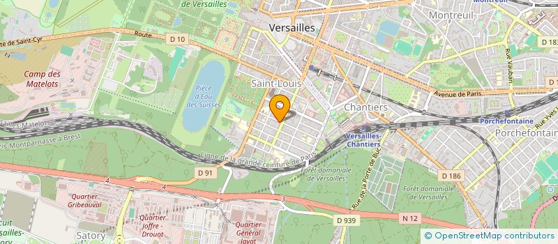 localisation de l'entreprise LA CROIX BLANCHE à VERSAILLES