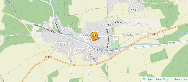 localisation de l'entreprise LA CROIX BLANCHE  DONNEMARIE-DONTILLY