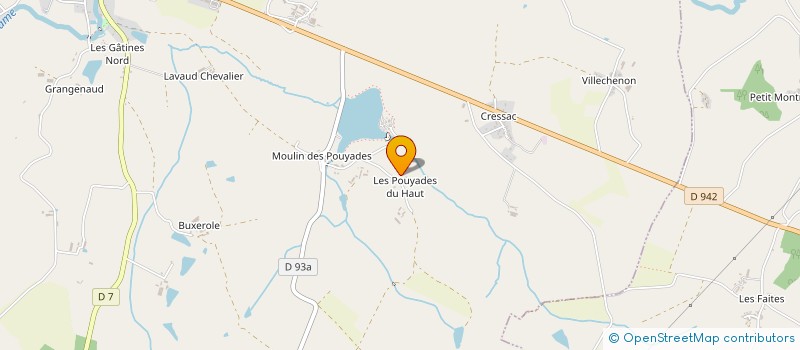 localisation de l'entreprise LA CROIX BLANCHE à MAGNAC-LAVAL