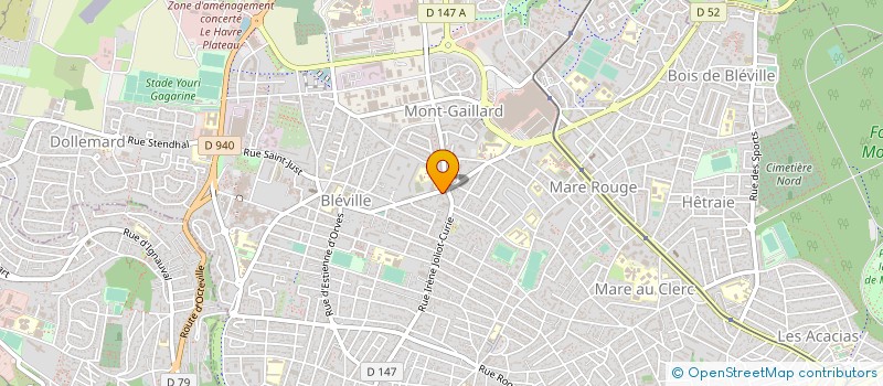 localisation de l'entreprise LA CROIX BLANCHE à LE HAVRE