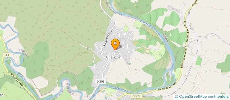 localisation de l'entreprise LA CROIX BLANCHE à CHAUZON