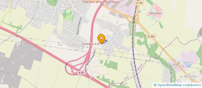 localisation de l'entreprise LA CROIX BLANCHE  SAINT-LAURENT-DE-MURE