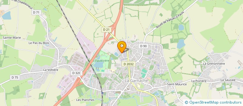 localisation de l'entreprise LA CROIX BLANCHE CHALLANDAISE à LA GARNACHE