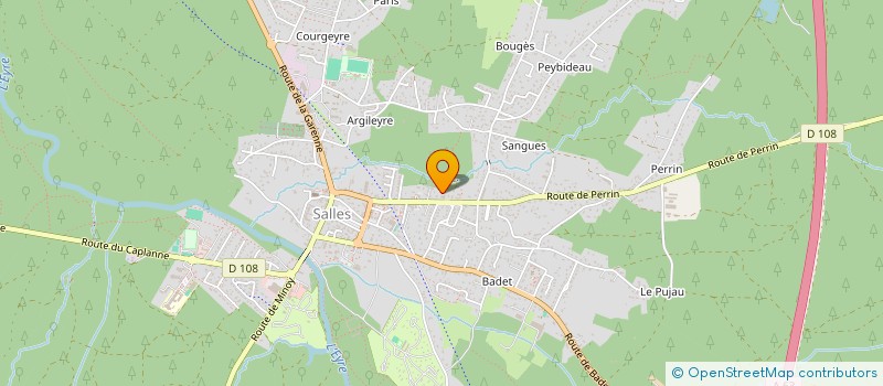 localisation de l'entreprise LA CROIX BLANCHE SARL  SALLES