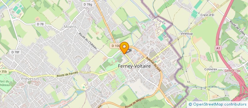 localisation de l'entreprise LA CROIX BLANCHE SARL à FERNEY-VOLTAIRE
