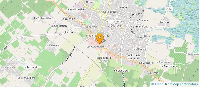 localisation de l'entreprise LA CROIX BLEUE à SAINT-PIERRE-D'OLERON