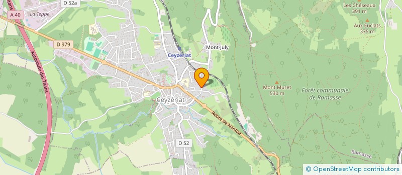 localisation de l'entreprise LA CROIX BOURGEOIS à CEYZERIAT