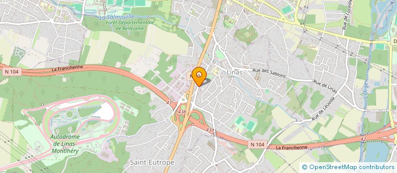 localisation de l'entreprise LA CROIX COSSON à LINAS