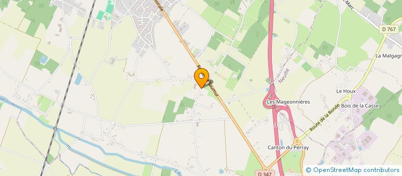 localisation de l'entreprise LA CROIX COURAULT  VIVY