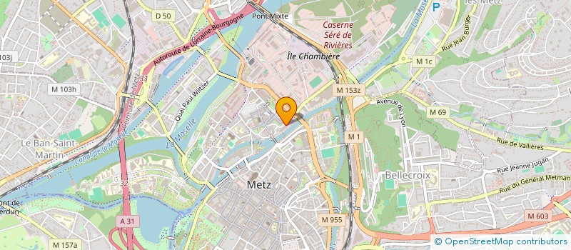 localisation de l'entreprise LA CROIX D ARGENT  METZ