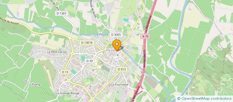 localisation de l'entreprise LA CROIX D'OR  PEZENAS