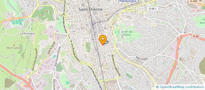 localisation de l'entreprise LA CROIX D OR DE LA LOIRE  SAINT-ETIENNE