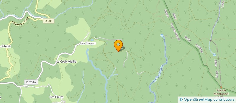 localisation de l'entreprise LA CROIX DE BARD  SAINT-VICTOR-MONTVIANEIX