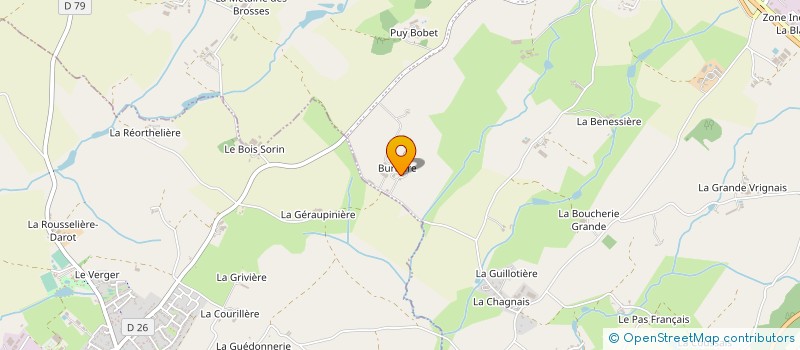 localisation de l'entreprise LA CROIX DE BURBURE à SEVREMONT