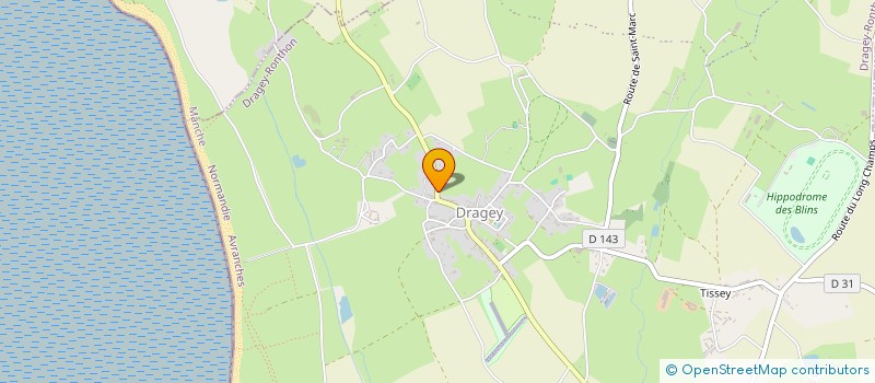 localisation de l'entreprise LA CROIX DE DRAGEY  DRAGEY-RONTHON