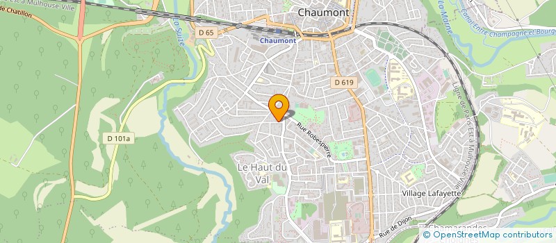 localisation de l'entreprise LA CROIX DE LA HAUTE MARNE à CHAUMONT
