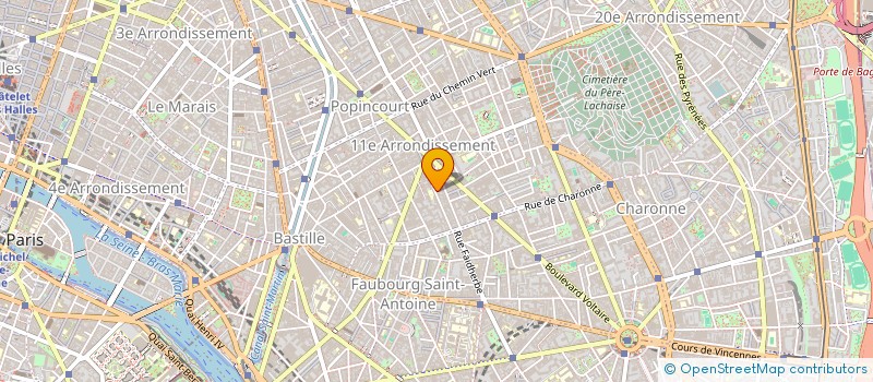 localisation de l'entreprise LA CROIX DE LA LOUTRE  PARIS