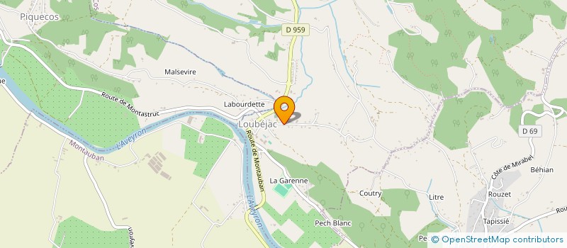 localisation de l'entreprise LA CROIX DE LUMIERE  L'HONOR-DE-COS