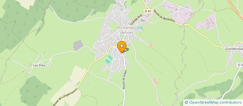 localisation de l'entreprise LA CROIX DE PAULE  ORCHAMPS-VENNES