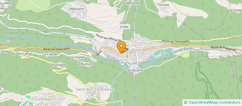 localisation de l'entreprise LA CROIX DE SAVOIE à BOZEL