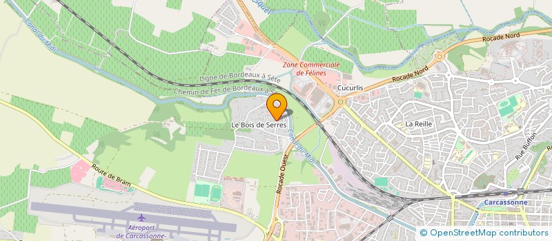 localisation de l'entreprise LA CROIX DE SERRES à CARCASSONNE