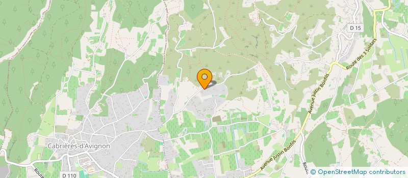 localisation de l'entreprise LA CROIX DES BAUX  GORDES