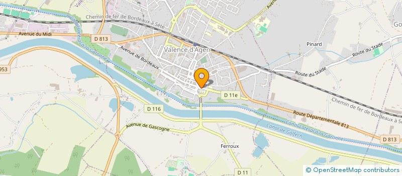localisation de l'entreprise LA CROIX DES DEUX RIVES à VALENCE