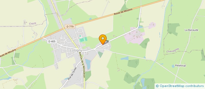localisation de l'entreprise LA CROIX DES MOINES à LUSIGNY