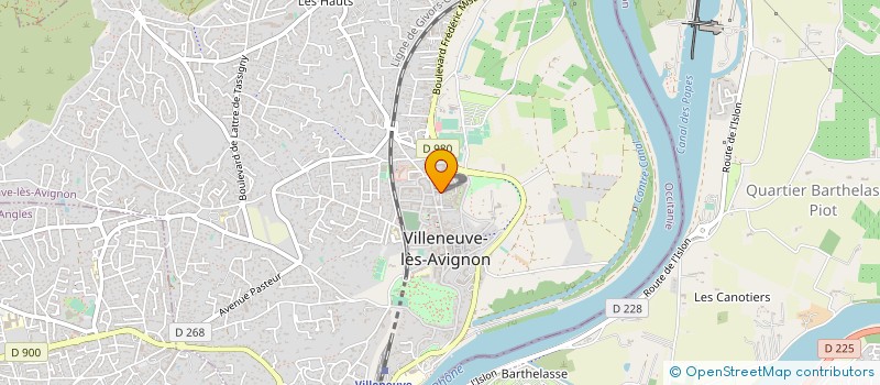 localisation de l'entreprise LA CROIX DES PAPES à VILLENEUVE-LES-AVIGNON