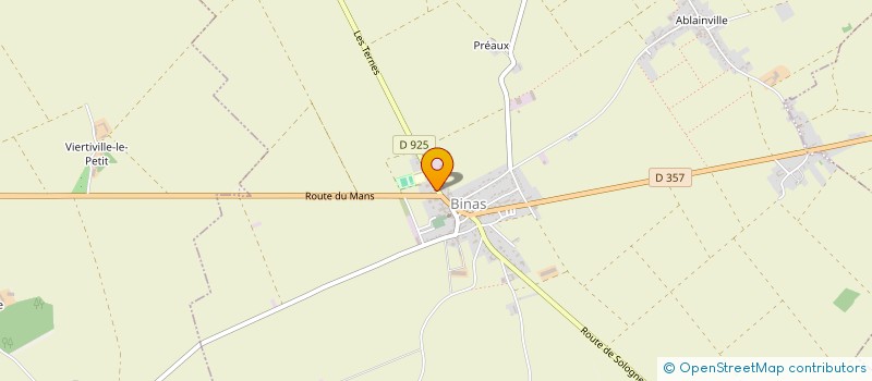 localisation de l'entreprise LA CROIX DES TERNES  BINAS