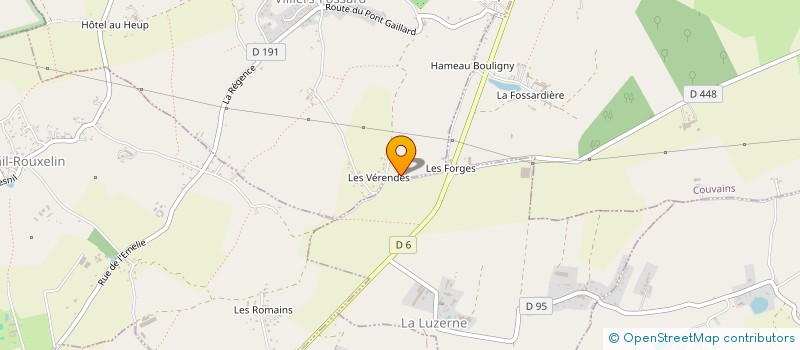 localisation de l'entreprise LA CROIX DU BOIS  VILLIERS-FOSSARD