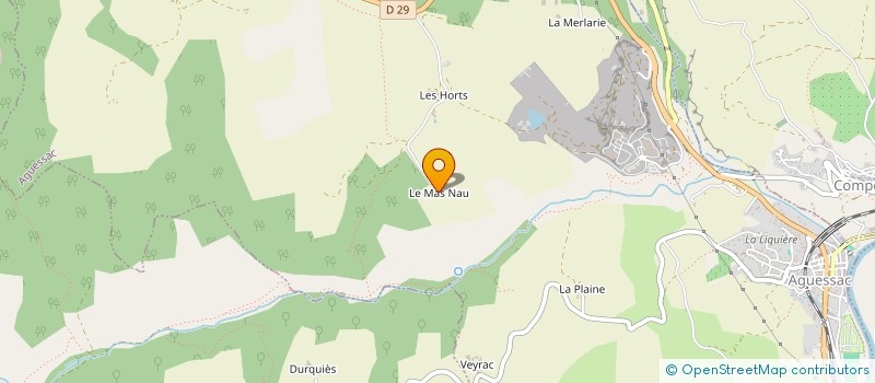 localisation de l'entreprise LA CROIX DU CAUSSE NOIR  COMPEYRE