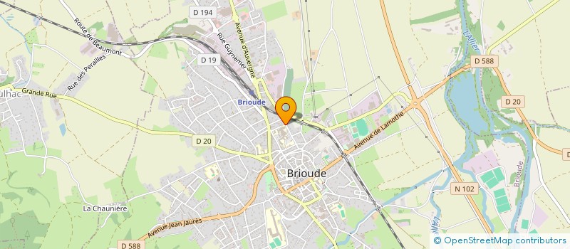 localisation de l'entreprise LA CROIX DU RECLUS  BRIOUDE