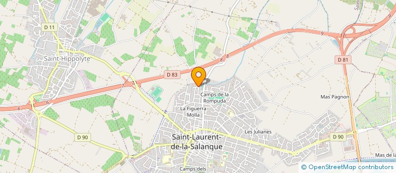 localisation de l'entreprise LA CROIX DU SUD  SAINT-LAURENT-DE-LA-SALANQUE