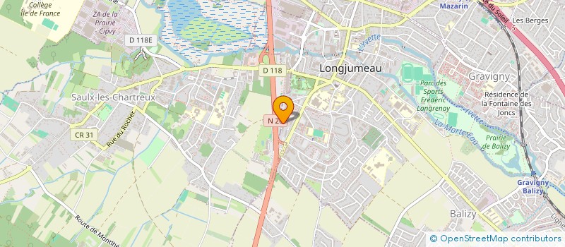 localisation de l'entreprise LA CROIX DU SUD à LONGJUMEAU
