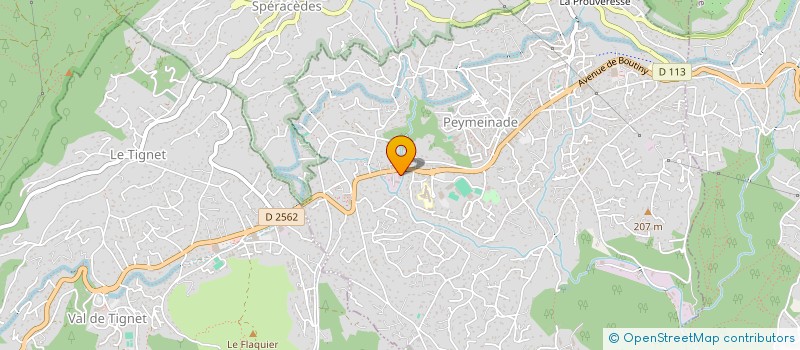 localisation de l'entreprise LA CROIX DU SUD  PEYMEINADE