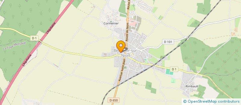 localisation de l'entreprise LA CROIX DU SUD  BEAUVOIR-SUR-NIORT