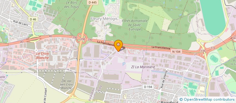 localisation de l'entreprise LA CROIX DU SUD à FLEURY-MEROGIS
