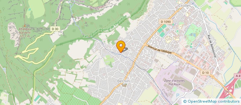 localisation de l'entreprise LA CROIX DU SUD  CROLLES