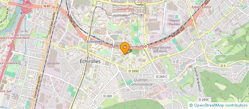 localisation de l'entreprise LA CROIX DU SUD à ECHIROLLES