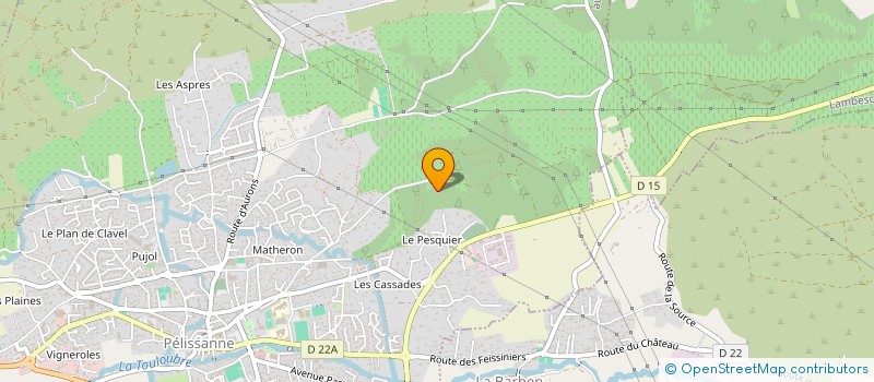 localisation de l'entreprise LA CROIX DU SUD  PELISSANNE