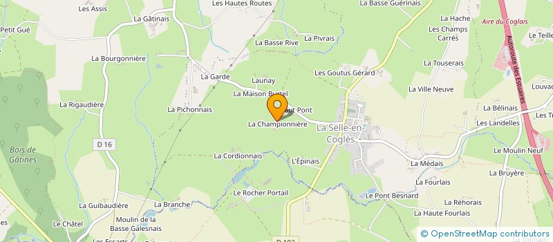 localisation de l'entreprise LA CROIX ETETEE à LES PORTES DU COGLAIS