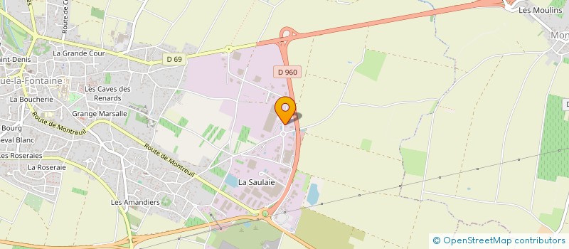 localisation de l'entreprise LA CROIX GERMAIN  DOUE-EN-ANJOU